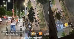 Descontrol en Estacion Central: vendedores ambulantes agredieron a fiscalizadores municipales