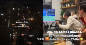¿Qué pasó anoche en Santiago?: Venezolanos celebraron histórico título y sorprendieron a vecinos