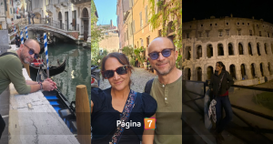 Claudia Pérez de vacaciones en Europa con su nueva pareja