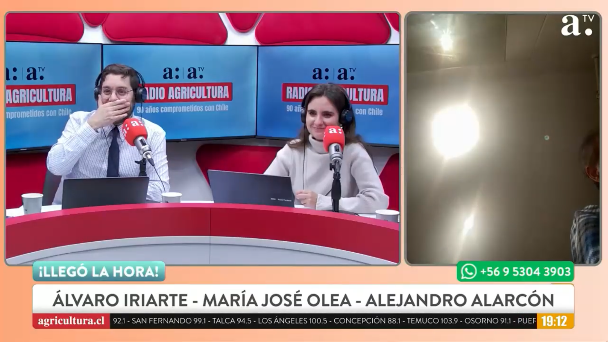 Invitado de Radio Agricultura fue al baño en medio de entrevista y olvidó apagar la cámara