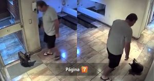 Captan horrendo ataque en Argentina: sujeto agarró del cuello y golpeó contra el suelo a perro
