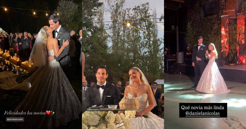 Daniela Nicolás contrajo matrimonio con gran fiesta y un bello vestido de princesa: mira las fotos