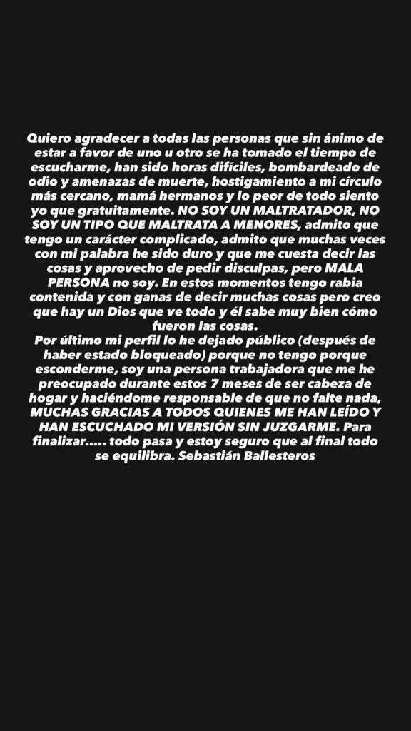 Expareja de Nidyan Fabregat reveló fuertes amenazas tras ser acusado de violencia intrafamiliar
