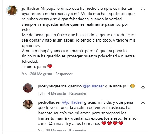 Josefina, hija de Pedro Lladser y Mariel Aereboe