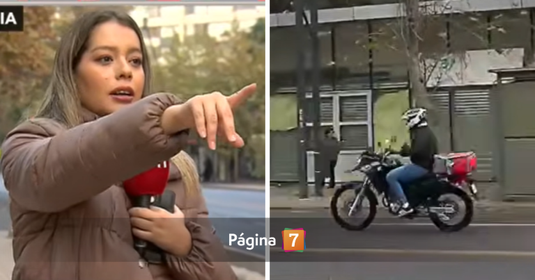 Periodista de 24 Horas interrumpió despacho en vivo tras presenciar robo de motochorro a transeúnte