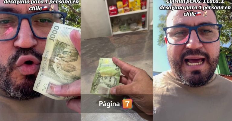 Venezolano hizo arder las redes sociales tras asegurar que se puede desayunar en Chile con $1.000