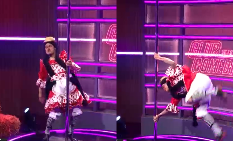 ¿Candidata para Fiebre de Baile? Rupertina sorprendió con su habilidad para bailar poledance