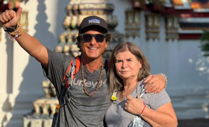 Claudio Iturra y su madre