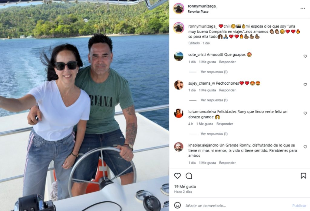 Ronny Dance sorprendió con fotos junto a su pareja en paradisíaco destino