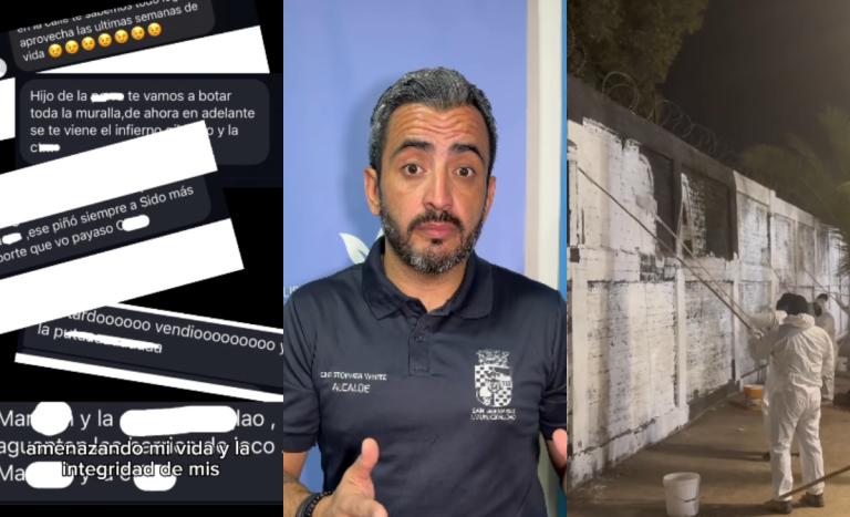 “Se te viene el infierno”: alcalde de San Bernardo denuncia amenazas por borrar murales de Colo Colo