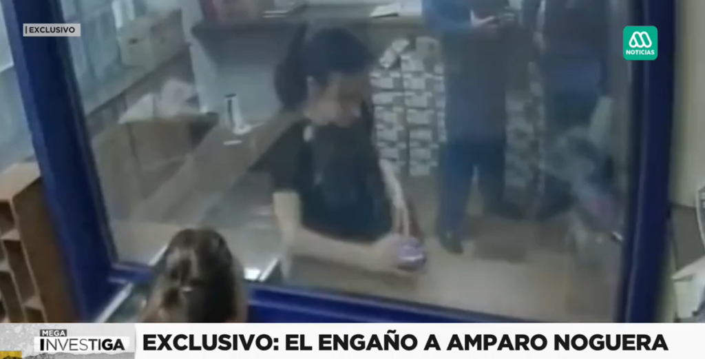 Nerviosa y con miedo: revelan imágenes de Amparo Noguera siendo víctima de millonaria estafa