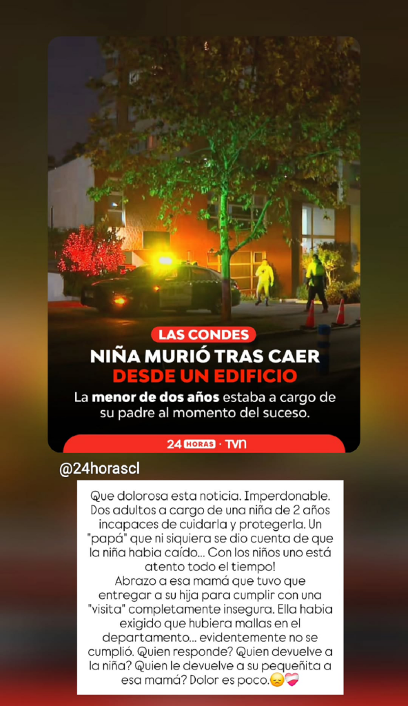 Carla Zunino se emocionó por niña que murió tras caer de edificio en Las Condes: "¿Quién responde?"