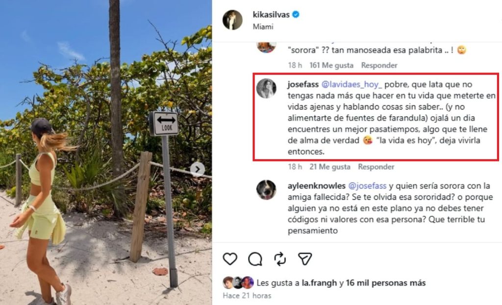 La firme defensa de hermana de Kika Silva tras críticas por su romance con viudo de Javiera Suárez