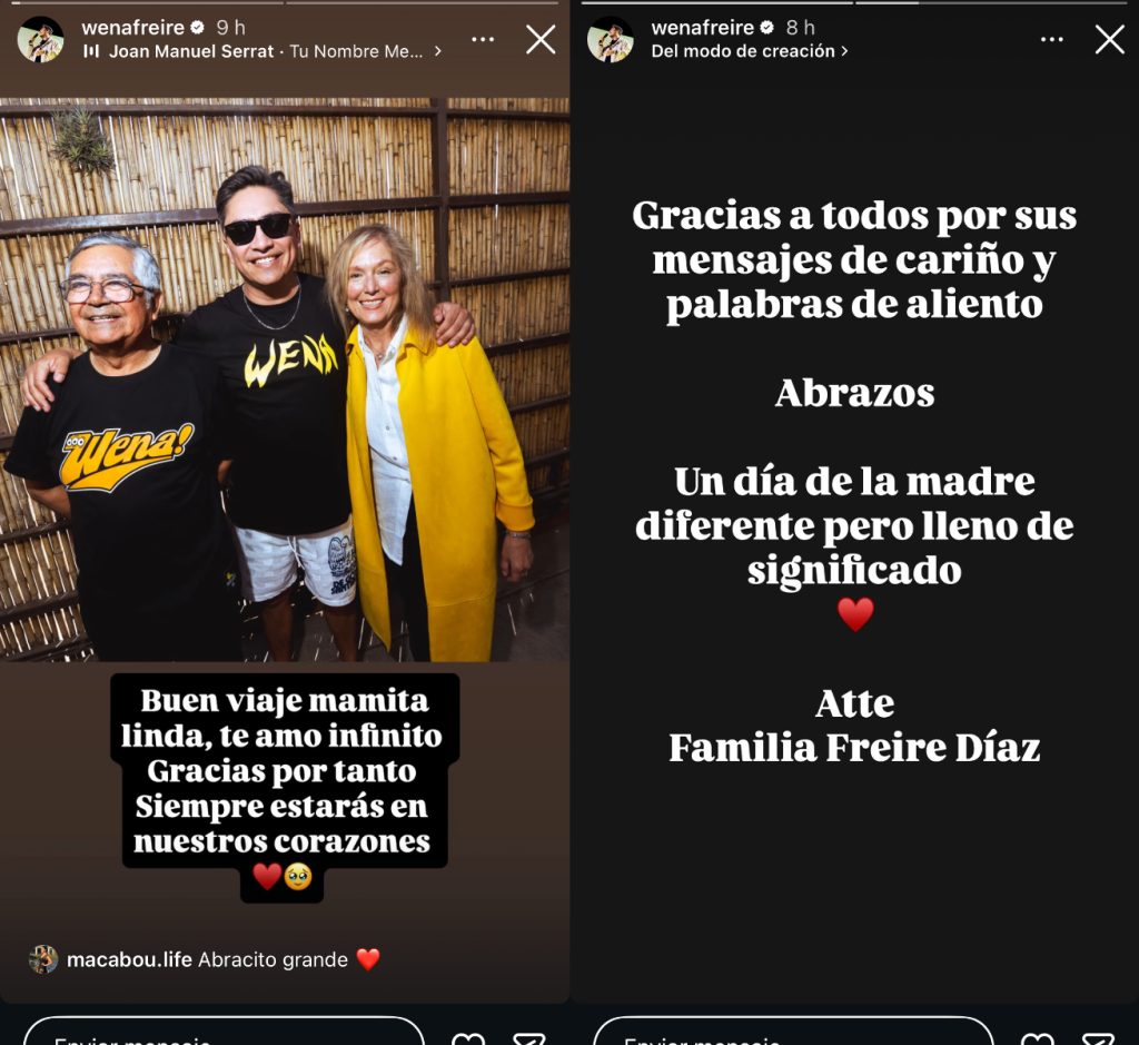 La dura pérdida que enluta a Sergio Freire en el Día de la Madre: "Buen viaje, mamita linda"