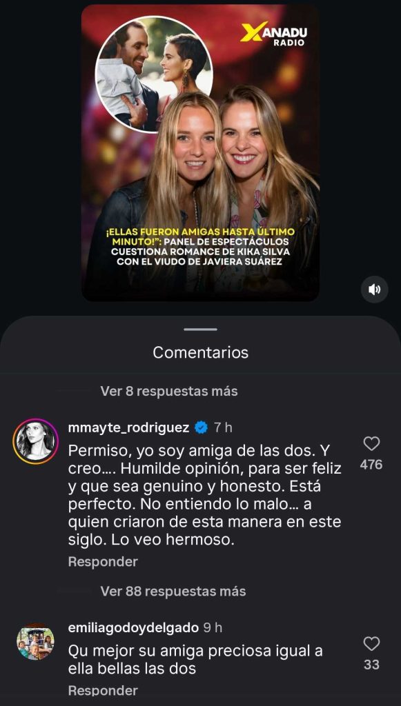 Mayte Rodríguez defendió romance entre Kika Silva y viudo de Javiera Suárez: "Soy amiga de las dos…"