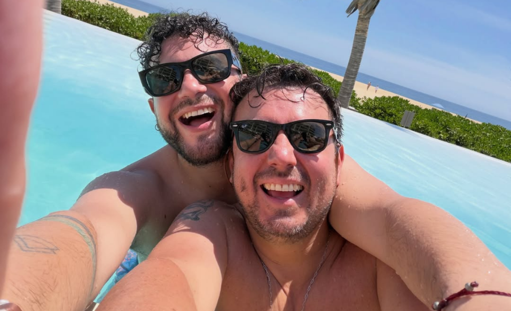 La historia de amor de César Campos y su pareja Diego Nicolás