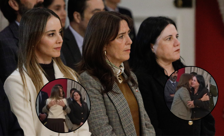 Cambio de gabinete de Kast: registran cálido gesto de la primera dama con ministras salientes