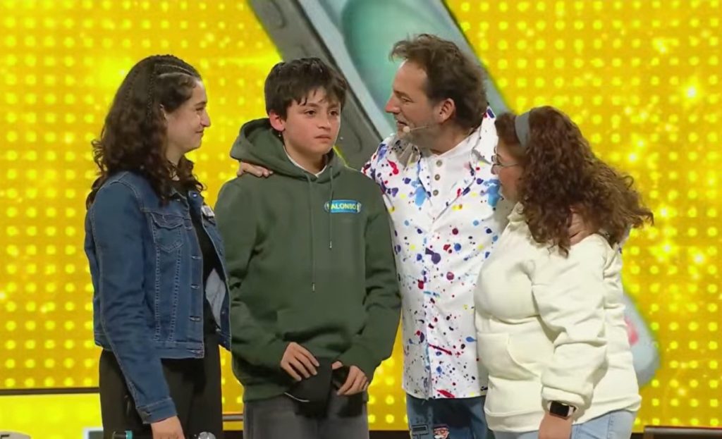 Alonso, ganador del primer capítulo de Ahora caigo kids