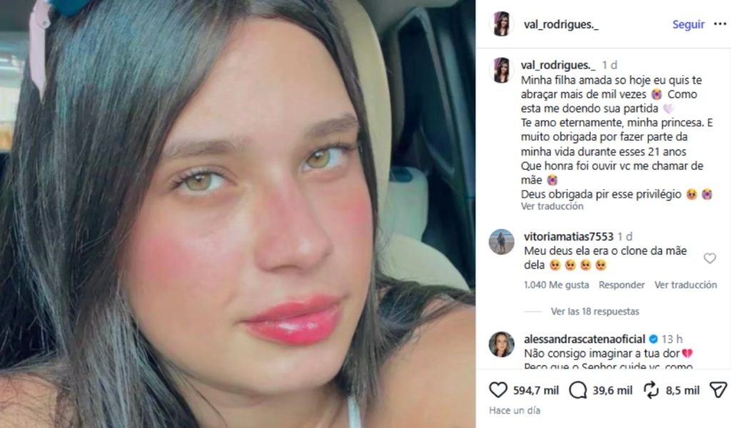 Madre de joven brasileña que murió tras salto en bungee sin cuerda
