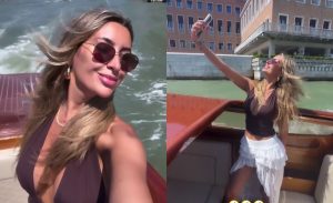 Camila Andrade compartió románticas imágenes con su nueva pareja tras sus vacaciones en Venecia