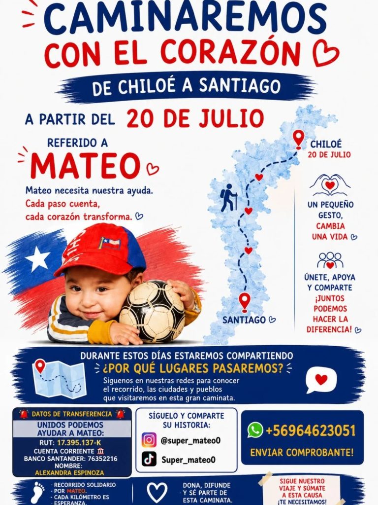 Caminata padre por millonario tratamiento de su hijo
