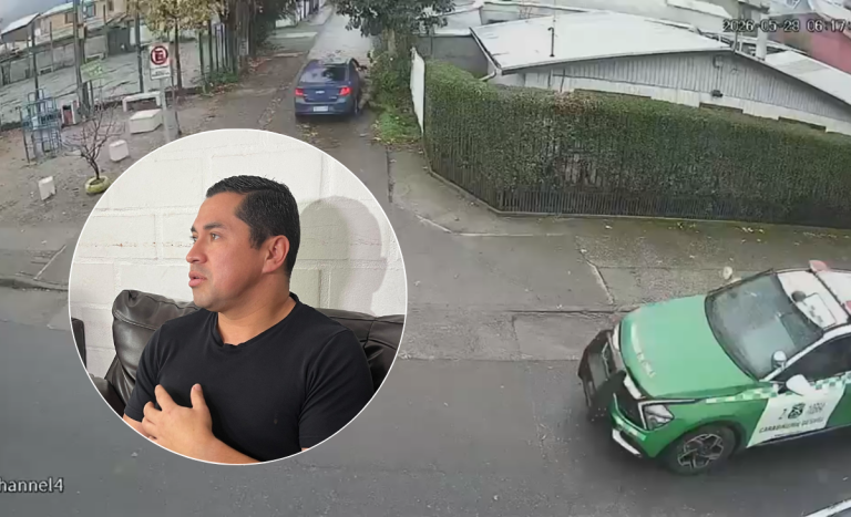 Revelan nuevo video de carabinero que fue arrastrado por auto en Chiguayante: chocó contra un árbol
