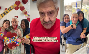Casa de reposo emocionó con homenaje y despedida a Julio Jung: compartieron íntimo video del actor