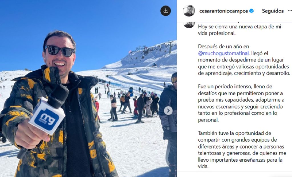 César Campos se refirió a su salida de Mega