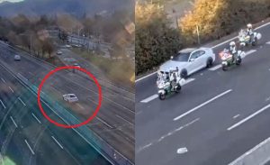 Captan momento exacto en que Carabineros detuvo a conductor que manejó a 264 km/h en Costanera Norte