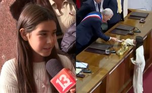 Niña se robó las miradas tras darle carta al presidente en la Cuenta Pública: contó qué le dijo Kast