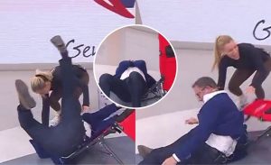 Eduardo Fuentes protagonizó aparatosa caída en el Buenos días a todos: “Pasé de largo”