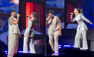 Emilia Dides sorprendió en show de Ricardo Arjona en el Movistar Arena: 
