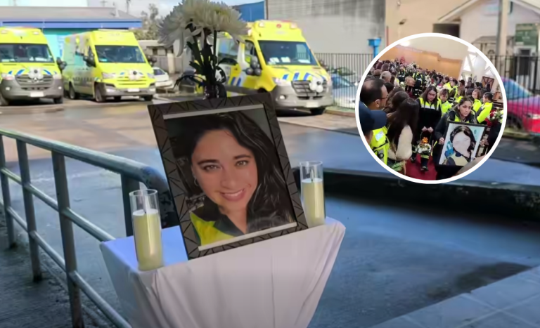 Conmovedora despedida a enfermera del SAMU que murió en trágico accidente en Coronel