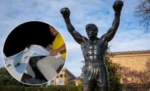 Hinchas de Brasil buscan cortar racha argentina en el Mundial con maldición de la estatua de Rocky