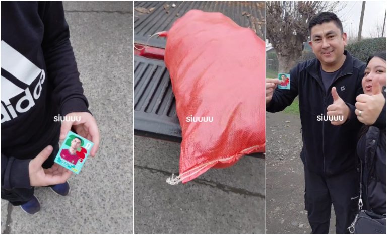Niño intercambió la codiciada lámina de Cristiano Ronaldo por un saco de papas: video es viral