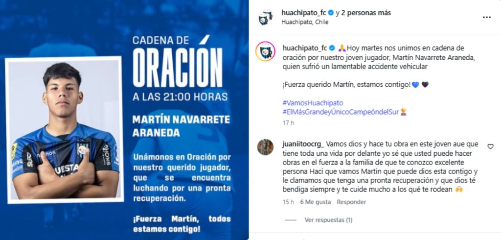 Jugador de Huachipato sufrió accidente