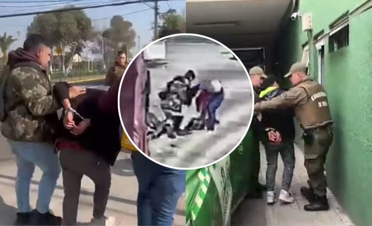 Revelan el momento exacto en que detienen a sujeto que dejó en riesgo vital a niña en Melipilla