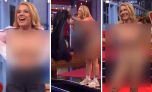 Presentadora española se desnuda en TV para entregar potente mensaje: 