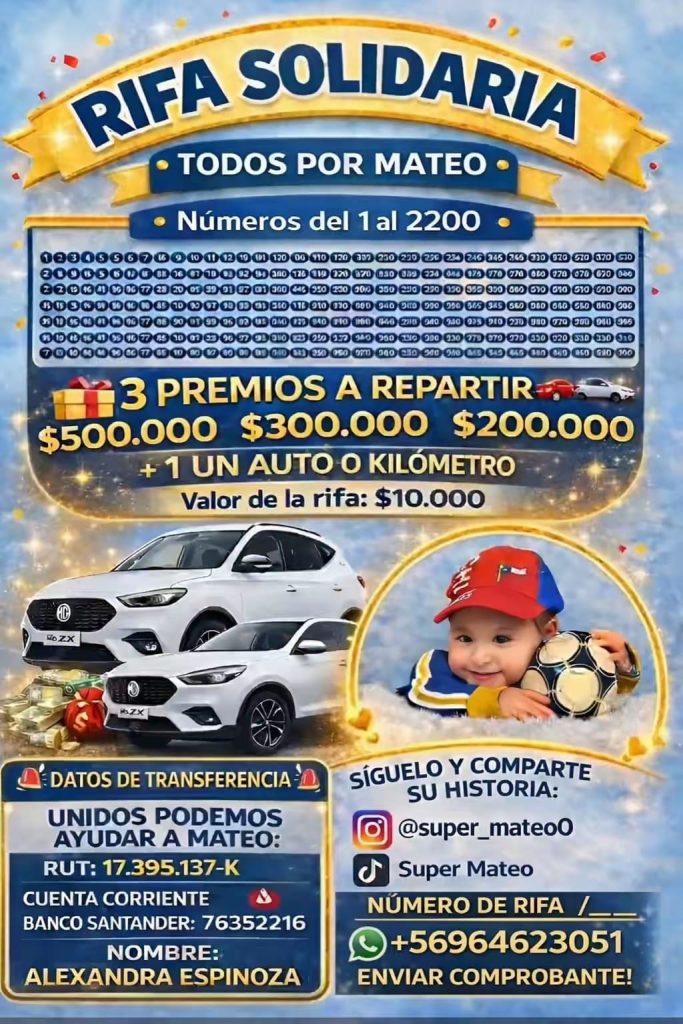 Risa solidaria para el millonario tratamiento de Mateo