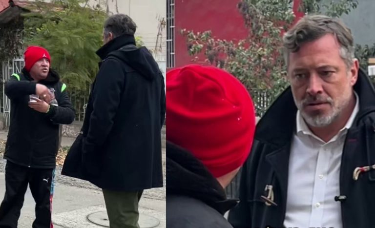Alcalde Sichel protagonizó tenso momento tras increpar a sujeto que bebía alcohol en plaza de Ñuñoa