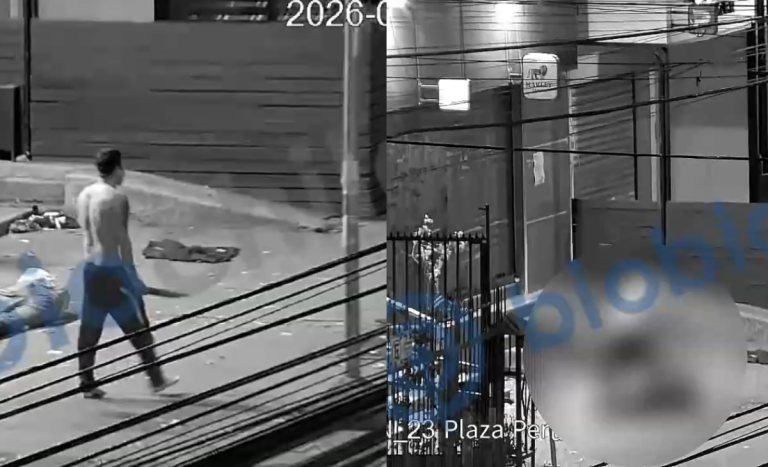 Video muestra brutal ataque de persona en situación de calle a transeúnte en Concepción