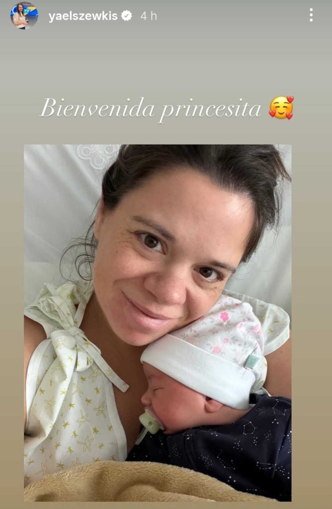 Yael Szewkis anunció el nacimiento de su hija
