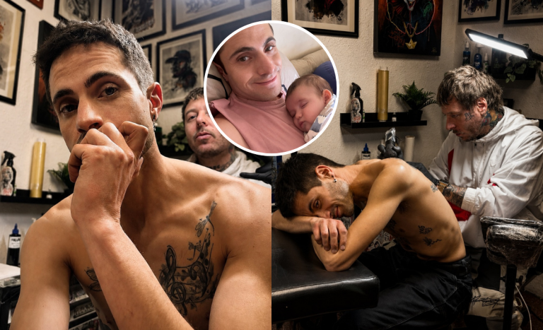 Francisco Dañobeitía emocionó con tatuaje dedicado al hijo de Fernanda Salazar: 