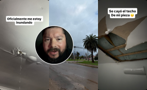 Canal de Pancho sufre con temporal en La Serena: alertó que parte de su casa se está inundando