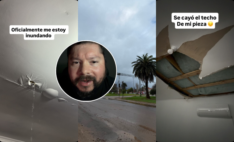 Canal de Pancho sufre con temporal en La Serena: alertó que parte de su casa se está inundando