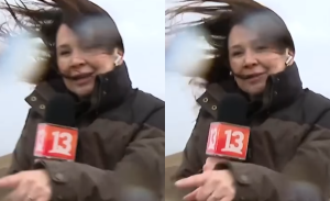 Ojalá no te vueles el divertido mensaje de hijo de periodista de T13 durante acontecido despacho