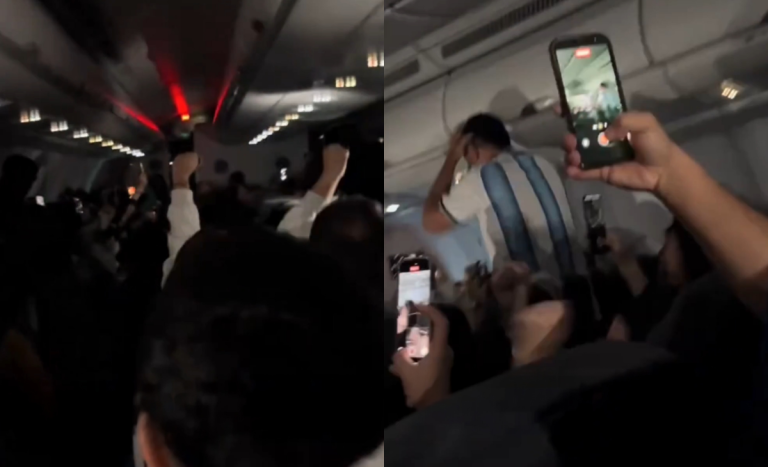 Piloto español hizo creer a pasajeros argentinos que ganaron el Mundial: así reaccionaron