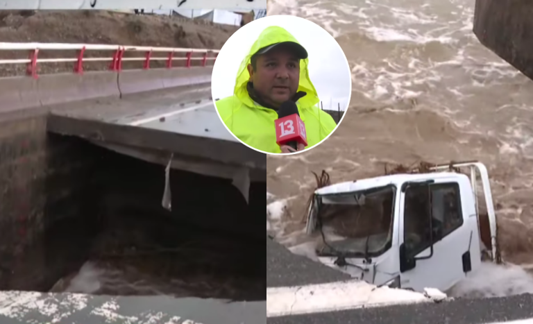 Padre e hijo salvaron de milagro tras caer con camión y todo en socavón en Freirina: 