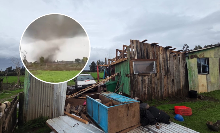 Vecino relató devastador paso de tornado en Chillán Viejo: 