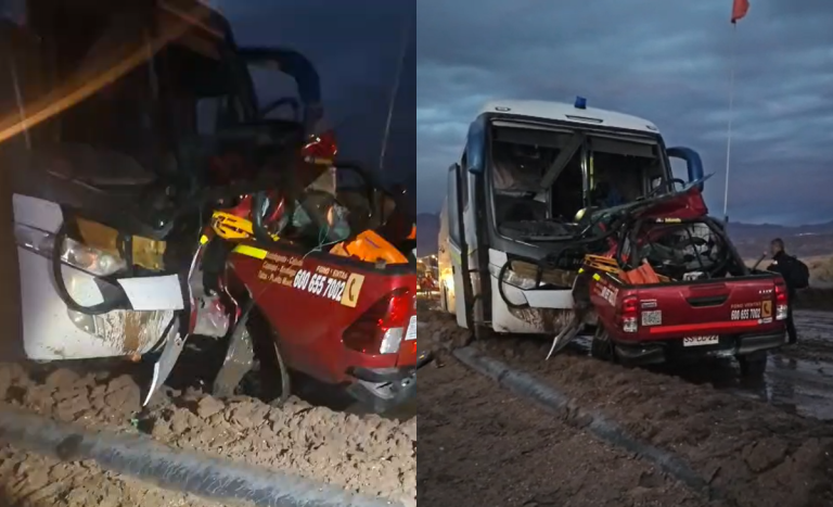 Colisión entre camioneta y bus dejó cuatro fallecidos en Antofagasta
